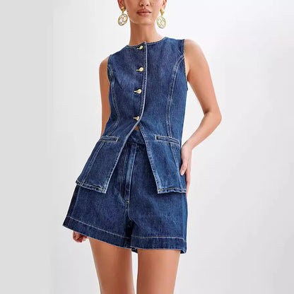 Tweedelige Denim Set